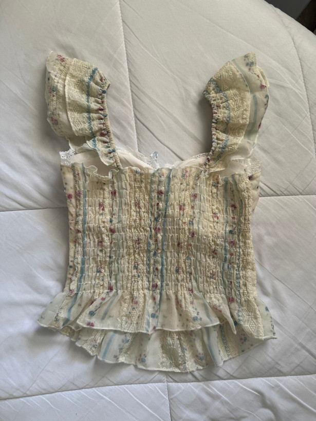 تاپ گلدار پرنسسی