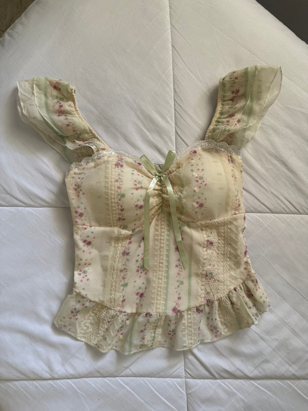 تاپ گلدار پرنسسی