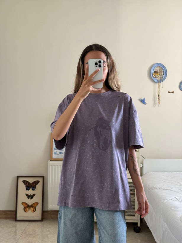 تیشرت پری دریای زاپ دار🧜🏼♀️💜